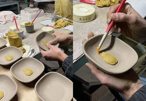 中川政七 瀨戶燒龍貓陶瓷小方盤 