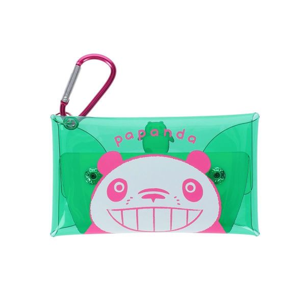 Tms 熊貓家族登山扣透明收納包 
