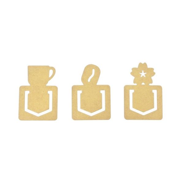 Tokyo星巴克臻選黃銅書籤三入組 