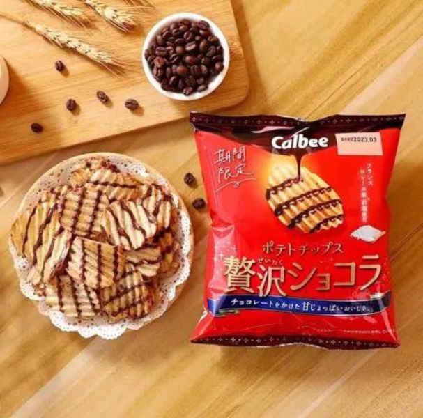 **預購** Calbee 奢華巧克力波浪洋芋片 