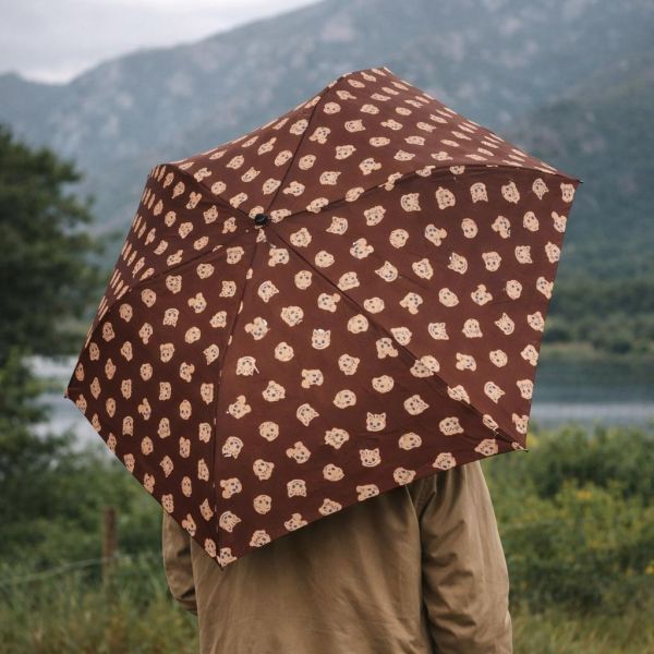 OSAMU 晴雨專用木柄細長摺傘 