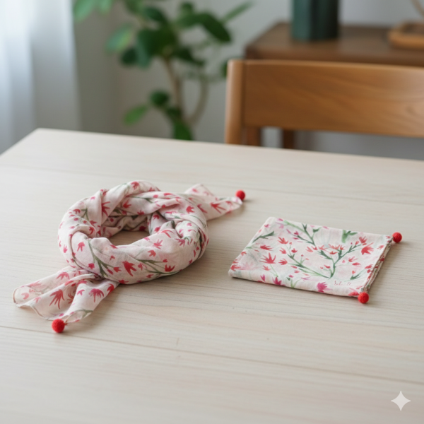 Sybilla 印花純棉手帕 