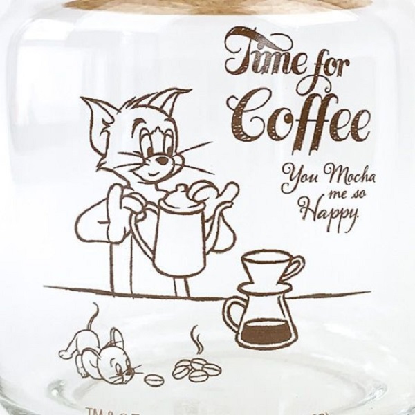 TOM&JERRY 軟木蓋玻璃保存罐 