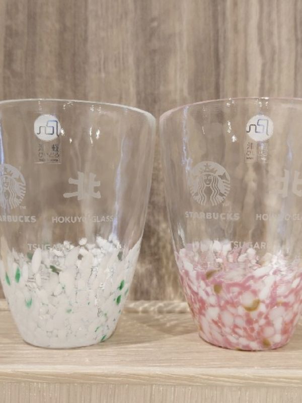 星巴克 青森限定櫻花津輕耐熱玻璃杯 