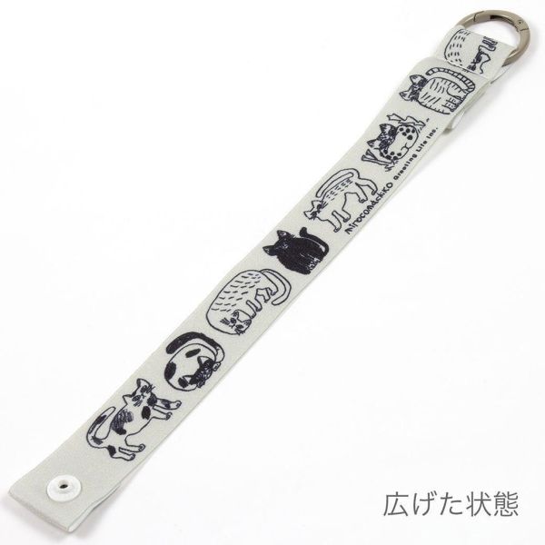 Miroco Machiko 手繪風萬用掛繩(貓 ) 