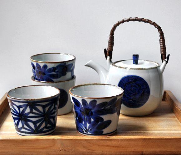 BARBAR 伊呂波菊花圓點點圖陶瓷茶杯 