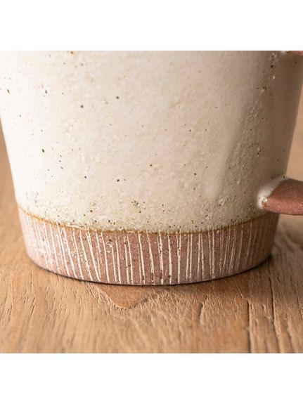 Madu 粗糙刻紋釉料雙色馬克杯(土) 