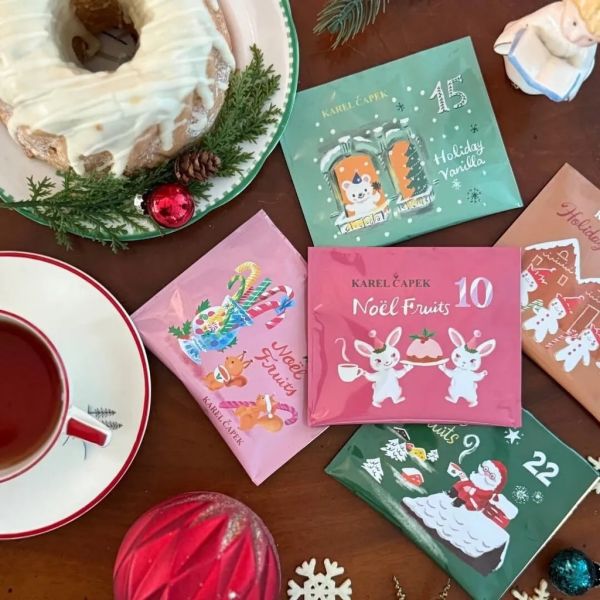 **預購** Karel Capek 聖誕節綜合紅茶包鐵盒25入(紅) 