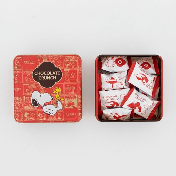 **預購**  Snoopy Chocolat紫蘇&草莓/焙茶巧克力/抹茶巧克力脆餅鐵盒 