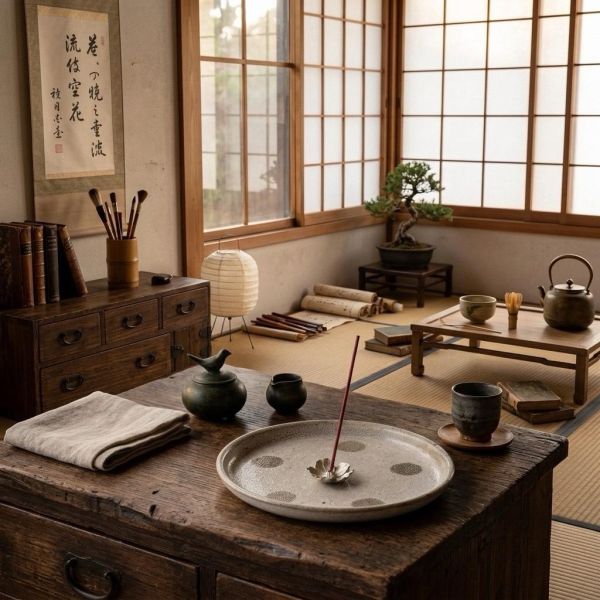 ART LAB 錫製迷你櫻花造型線香座 