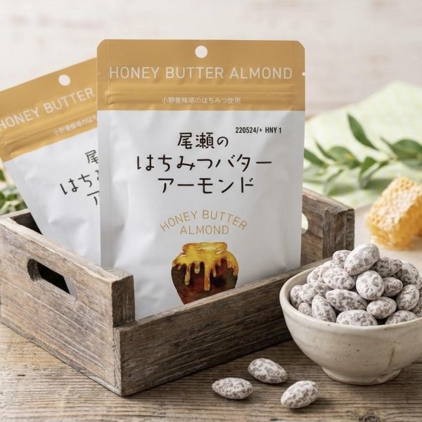 小野養蜂場 尾瀨的蜂蜜奶油堅果夾鏈袋 