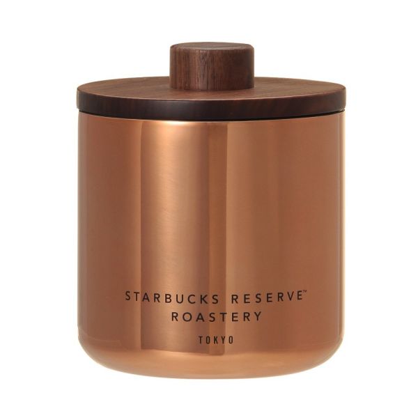 Tokyo星巴克臻選木蓋銅製咖啡豆儲存罐250g  