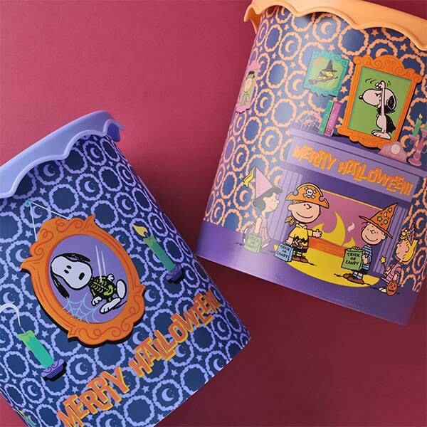 Peanuts史努比萬聖節鏡框綜合點心桶 