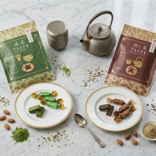 吉村 有機濃厚茶葉杏仁碎太妃糖70g 