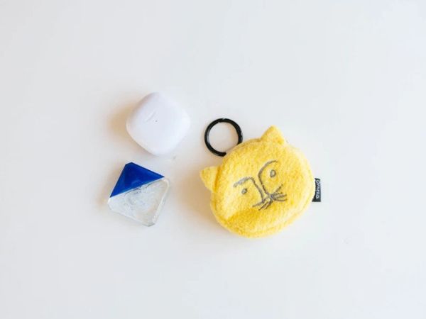 orneko 貓咪大臉收納包吊飾 