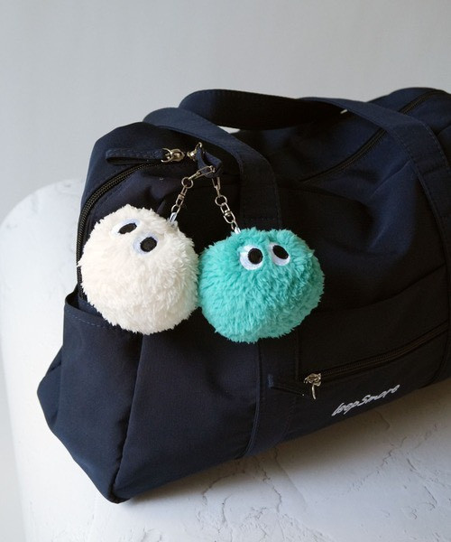 Monster 眼睛雪怪毛絨圓吊飾 