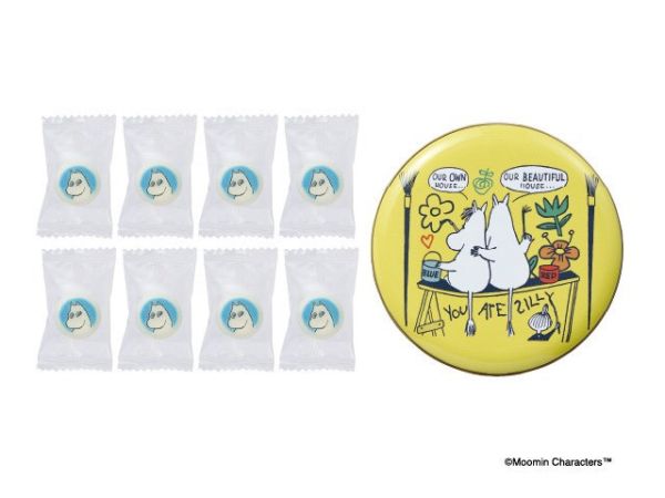 大丸本舖 嚕嚕米可兒插畫硬糖鐵罐 