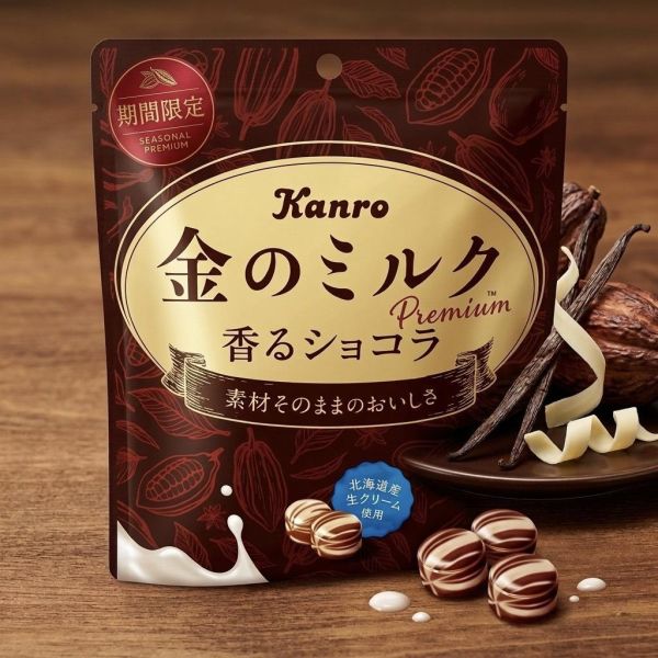 **預購**Kanro 期間限定 金的巧克力牛奶硬糖 