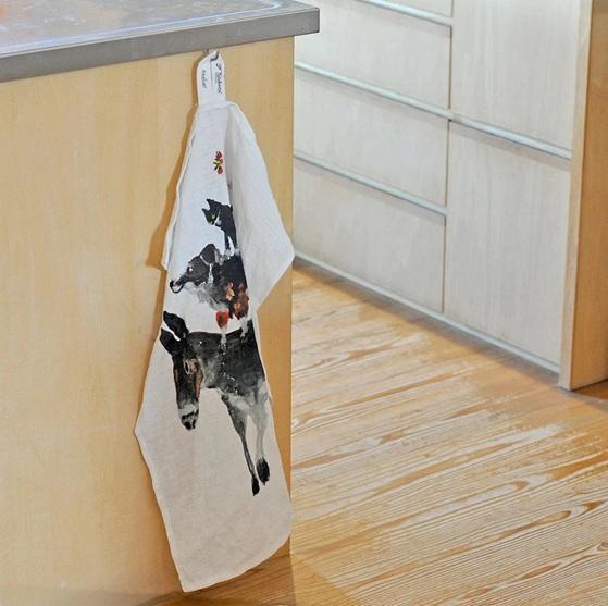 Atelier KOTETSU 動物廚房擦手巾 