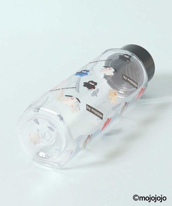 mojojojo 滿版小圖透明水壺350ml 
