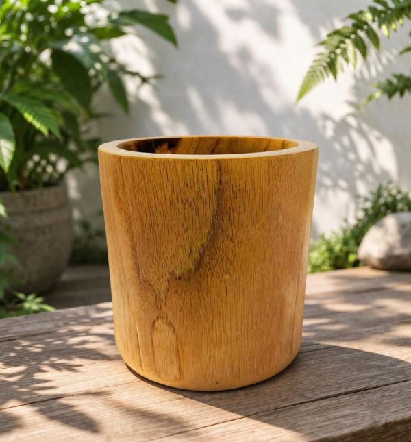 Madu 木製厚實花盆 