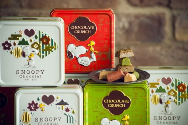 **預購**  Snoopy Chocolat紫蘇&草莓/焙茶巧克力/抹茶巧克力脆餅鐵盒 