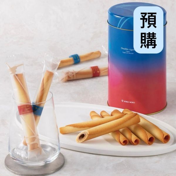 **預購**YOKU MOKU 雙拼雪茄蛋捲鐵罐 