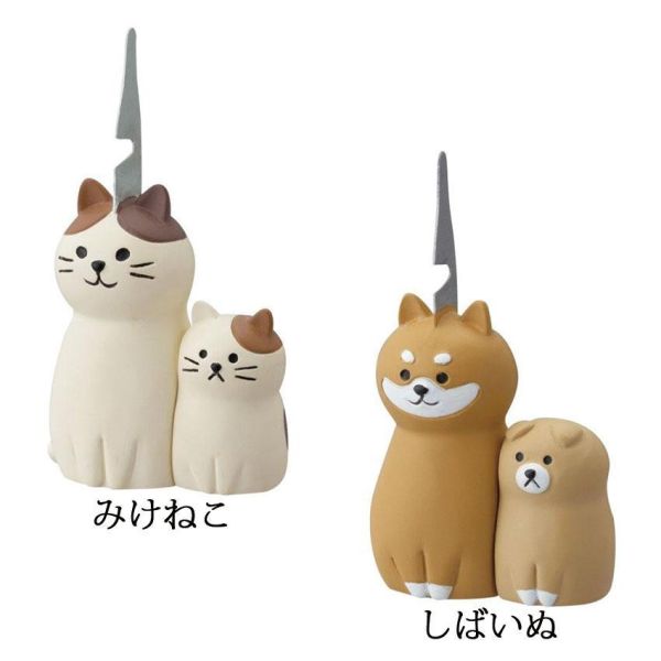 Decole 親子貓咪/柴犬造型蚊香座 