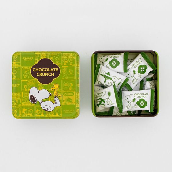 **預購**  Snoopy Chocolat紫蘇&草莓/焙茶巧克力/抹茶巧克力脆餅鐵盒 