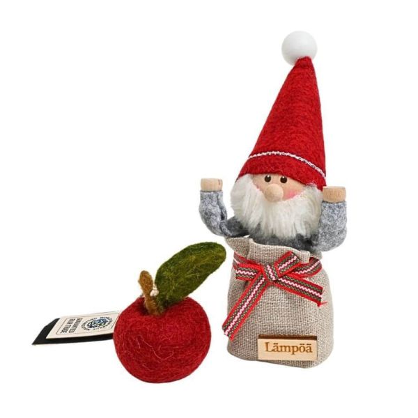 EnGry&Sif手工羊毛氈紅蘋果吊飾 