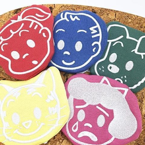 nakajima osamu goods大臉刺繡收納包 