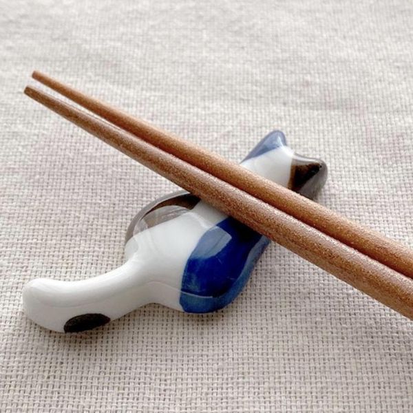 西海陶器 貓咪背影陶瓷筷架 