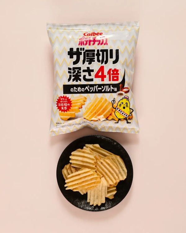 **預購** Calbee 4倍厚切黑椒鹽味波浪洋芋片 