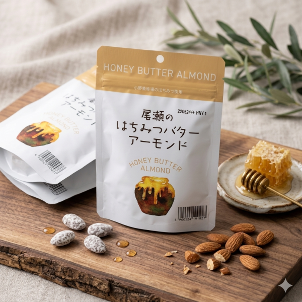 小野養蜂場 尾瀨的蜂蜜奶油堅果夾鏈袋 