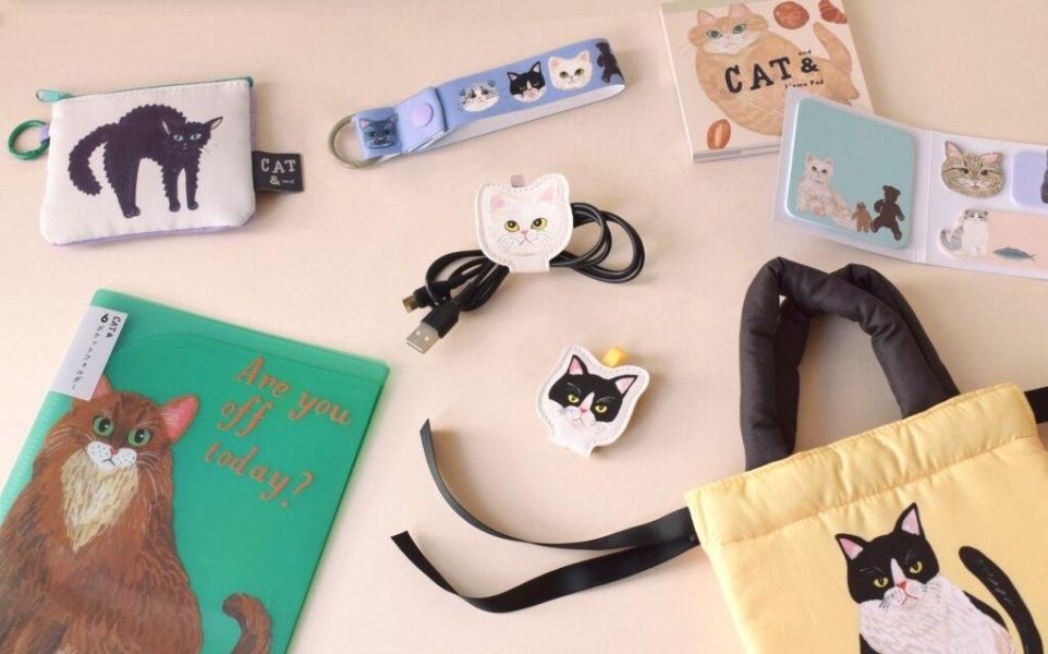 Cat and 零錢收納包(黑貓) 