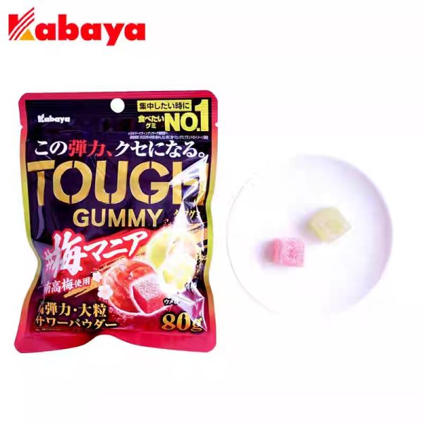 **預購** Kabaya TOUGH兩種梅子風味彈力軟糖 