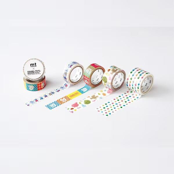 mt Osamu goods角色滿版圓點紙膠帶 