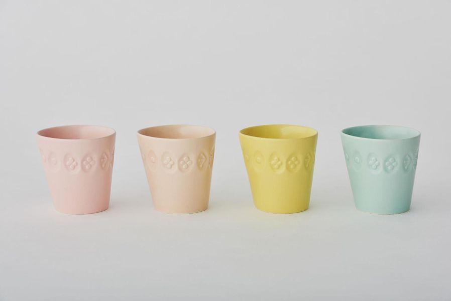 mina perhonen皆川明choucho陶瓷茶杯(黃) 