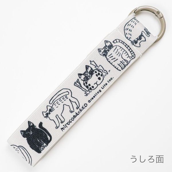 Miroco Machiko 手繪風萬用掛繩(貓 ) 