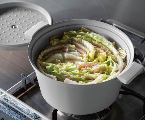 Cb Japan Mupot 輕量無水調理鍋20cm(淺灰) 