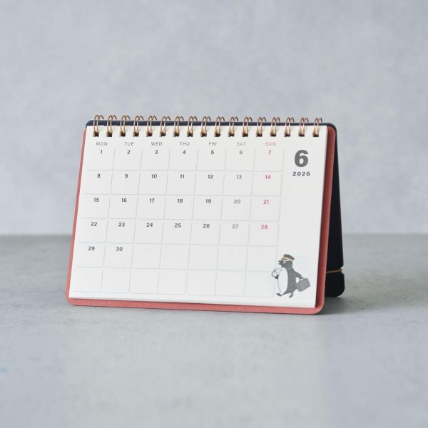 midori 企鵝站長2026燙金可立式月曆(藍) 