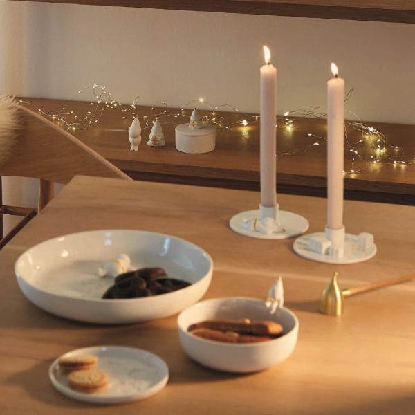 rader 冬季立體陶瓷公仔陶瓷盤 