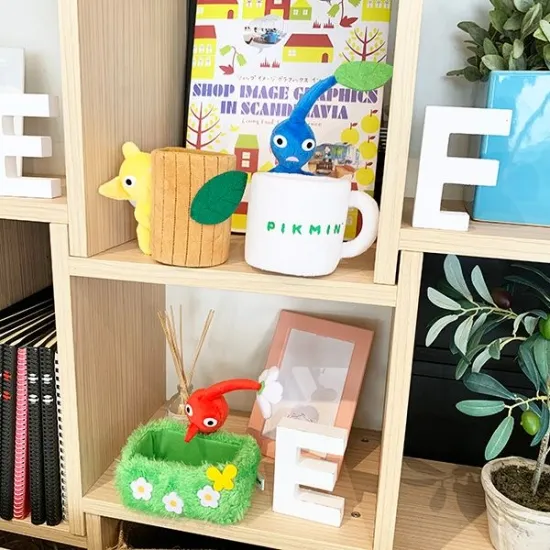 三英貿易 pikmin皮克敏造型毛絨收納盒 