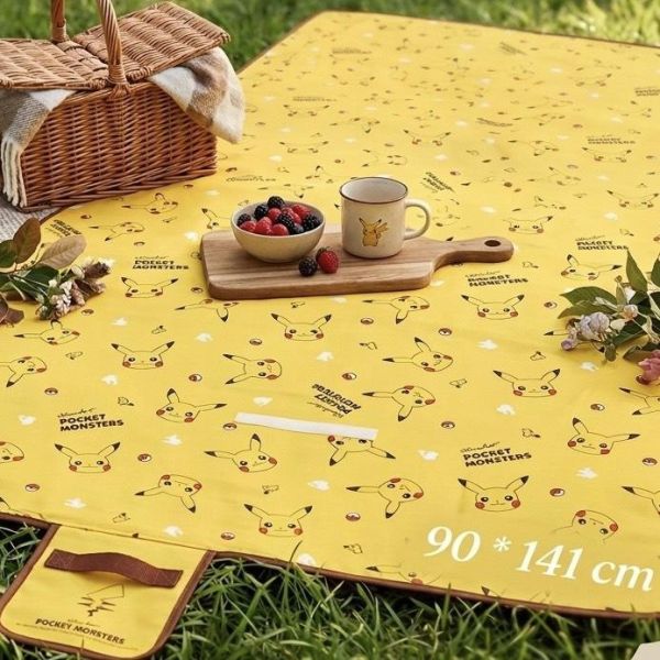 Skater 寶可夢 皮卡丘加厚鋁箔野餐墊 