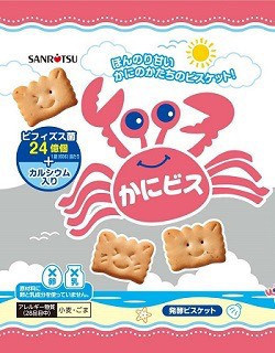 **預購** 三立sanritsu 乳酸菌螃蟹造型餅乾60g 