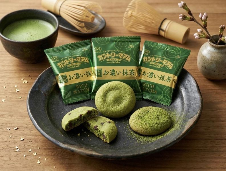 不二家 country ma'am濃抹茶巧克力軟餅乾 