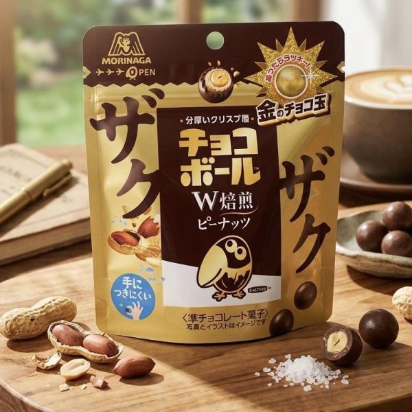 森永 大嘴鳥 花生夾心巧克力球 