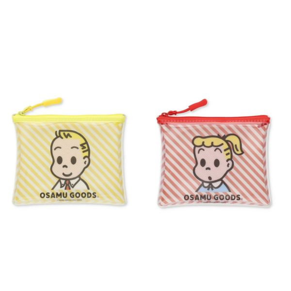 OsamuGoods 條紋透明收納包 
