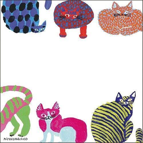Greeting Life × Mirocomachiko 貓咪造型便條紙 