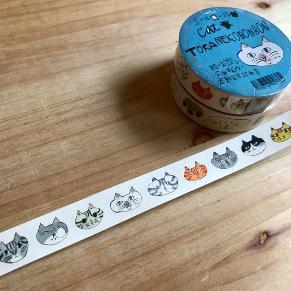 classiky倉敷意匠各種動物圖案貼紙捲 